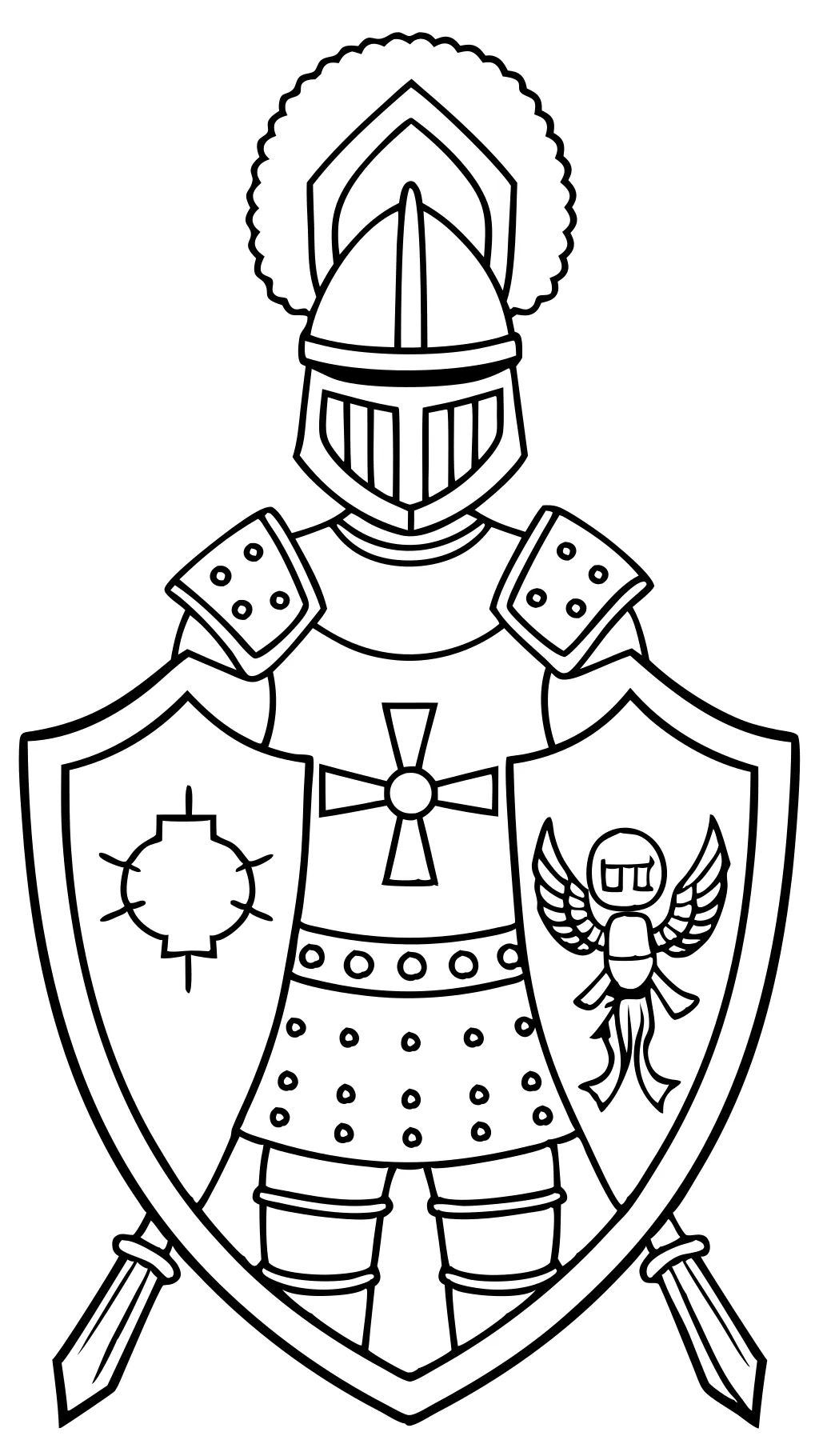 coloriage d’armure de Dieu